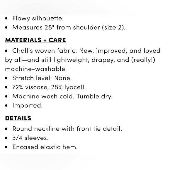 TORRID Challis Peasant Blouson Sleeve Top w/Encased Elastic Hem NWT‎ - Picture 5 of 6